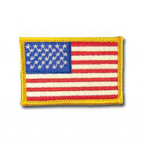 SEW-ON AMERICAN FLAG 1-1/2" X 2-1/2"