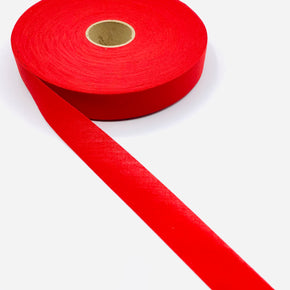 Red 1" Poly/Cotton Bias Tape - 20 Yards