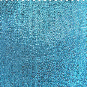 Turquoise Tissue Lamé Fabric